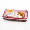 Picture of Limoges Porcelain Breakfast Tray with Tea, Croissant & Jam Trinket Box