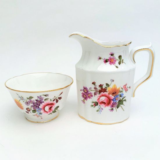 Picture of Royal Crown Derby Posies Creamer & Open Sugar Bowl