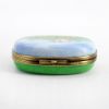 Picture of Limoges Porcelain Oval Trinket Box Painted with Field of Sunflowers