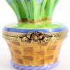 Picture of Limoges Porcelain Blue Hyacinths in Basket Trinket Box 
