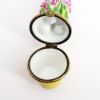 Picture of Limoges Porcelain Potted Purple Gladiolas Trinket Box 