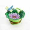Picture of Limoges Porcelain Lily Pad with Dragonfly Trinket Box 