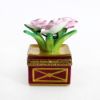 Picture of Limoges Porcelain Potted Pink Roses Trinket Box