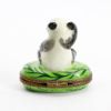 Picture of Limoges Porcelain Panda Eating Bamboo Trinket Box