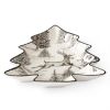 Picture of Black & White Reindeer Toile Tree Shaped Tray