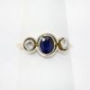 Picture of Antique 18k Yellow Gold Sapphire & Diamond Ring 
