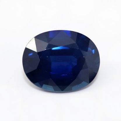 Picture of Loose 12.39Ct Oval Cut Blue Sapphire 