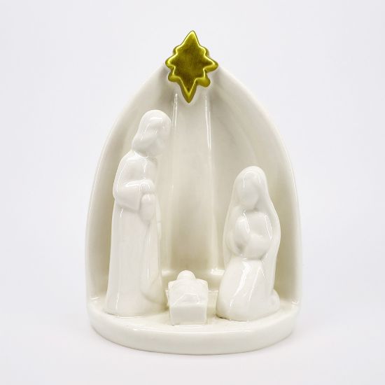 Picture of White Ceramic Nativity Figurine