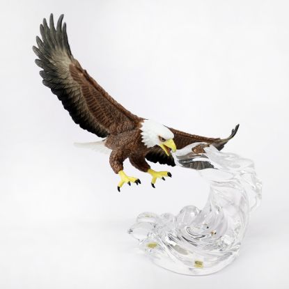Picture of Lenox Crystal and Porcelain "Soaring Bald Eagle Dominion" Figurine 