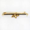 Picture of Antique Victorian 14k Gold, Black Enamel, Pearl & Mine Cut Diamond Mourning Bar Brooch
