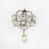 Picture of Vintage 1940's Reja New York Rhinestone & Faux Pearl Brooch