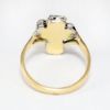 Picture of Antique Early 20th Century Platinum, 15k Gold, Diamond & Synthetic Sapphire Cross Ring
