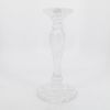 Picture of Neiman Marcus Pair of Crystal Candlestick Holders 10" Tall with Saddle Brown Crocodile Faux Leather Gift Box