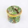 Picture of Rare Halcyon Days Enameled 'The Rain Forest' Trinket Box