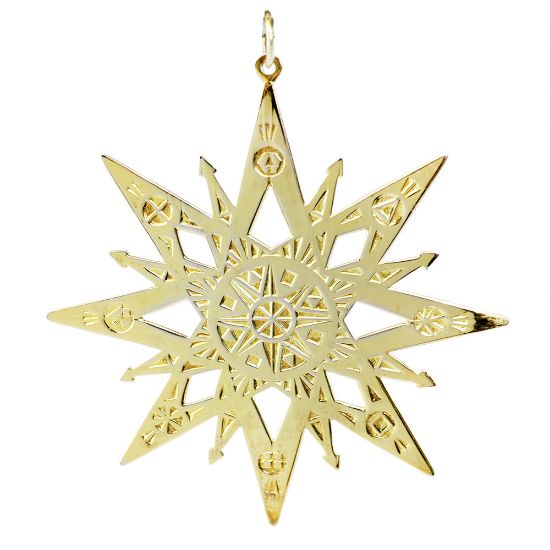 Picture of 1974 MMA (Metropolitan Museum of Art) Gilt Sterling Star Ornament
