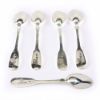 Picture of Set of 5 Russian Silver Demitasse Spoons by Pavel Ovchinnikov