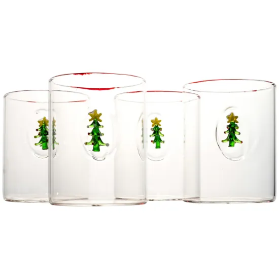 Picture of Christmas Tree Hiball Glasses Set 4