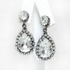 Picture of Vintage Schiaparelli Clear Rhinestone Drop Earrings