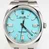 Picture of Rolex Oyster Perpetual Custom Blue Dial Stainless Steel Men's Watch
