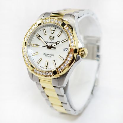 Picture of Tag Heuer Aquaracer Gold & Steel Mother of Pearl Dial Women's Wristwatch