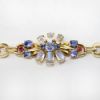 Picture of Vintage 14k Gold, Moonstone, Sapphire & Ruby Bracelet by Raymond C. Yard