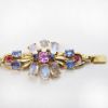 Picture of Vintage 14k Gold, Moonstone, Sapphire & Ruby Bracelet by Raymond C. Yard