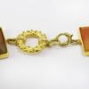 Picture of 14k Yellow Gold & Bezel Set, Multicolored Nephrite Jade Necklace