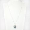 Picture of 14k White Gold, Boulder Opal & Diamond Necklace 