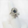 Picture of Platinum Sapphire and Diamond Ring