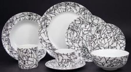 Picture for pattern Tracery, Black on White