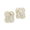 Picture of 18k Yellow Gold & Diamond 'X' Earrings 