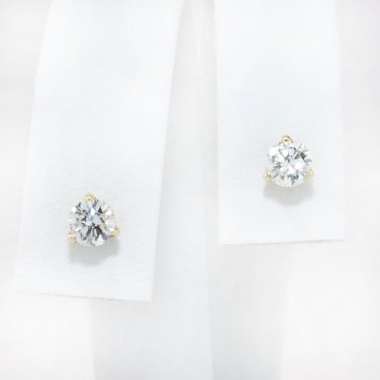 Picture of 14k Yellow Gold .66CTW Diamond Studs 
