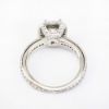 Picture of 14k White Gold .75Ct Ascher Cut Diamond Engagement Ring 