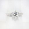 Picture of 14k White Gold 1.08Ct Round Brilliant Diamond Engagement Ring 