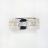 Picture of 14k Two Tone Gold & Diamond Men's Band 