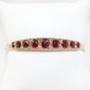 Picture of Antique 14k Gold, Ruby & Diamond Bangle Bracelet