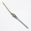 Picture of Vintage Style 14k White Gold Filigree, Diamond, Synthetic Sapphire & Enamel Bracelet