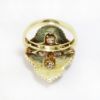 Picture of Vintage 14k Yellow Gold, Diamond & Black Enamel Pinky Ring