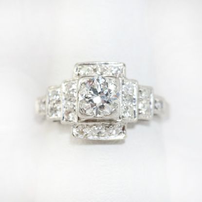 Picture of Art Deco Era Platinum & Diamond Engagement Ring