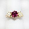 Picture of Vintage 14k Yellow Gold, Ruby & Pearl Ring