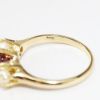 Picture of Vintage 14k Yellow Gold, Ruby & Pearl Ring
