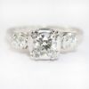 Picture of Vintage 14k White Gold & Transitional Cut Diamond Engagement Ring