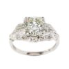 Picture of Antique Art Deco Platinum & Old European Cut Diamond Engagement Ring