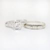 Picture of Vintage 14k White Gold & Diamond Bridal Ring Set