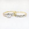 Picture of Vintage 14k Yellow Gold & Diamond Bridal Ring Set