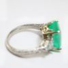 Picture of Platinum Emerald and Diamond Ring 