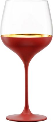 Picture of ORO24 Christmas Red Grand Burgundy Wine Glass by Nicolette Mayer