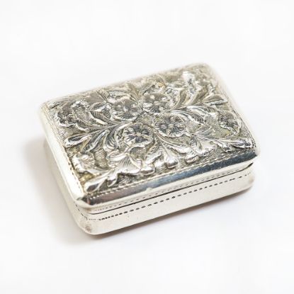 Picture of Edwardian English Silver Vinaigrette by William Simpson, Birmingham