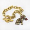 Picture of 'Mara' Leopard Charm & Toggle Bracelet by Jay Strongwater