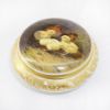Picture of Rare KPM Porcelain Trinket Box with Hand Painted Chicks on Lid